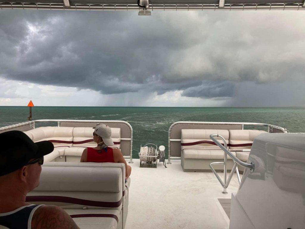 35-foot luxury catamaran
