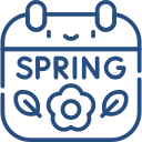 Spring season icon for fishing sailfish and blackfin tuna with Custom Cat Charters