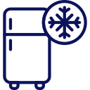 Cooler fridge icon for fresh storage during Custom Cat Charters boat trips