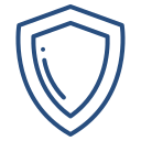 Safety shield icon symbolizing protected journeys with Custom Cat Charters